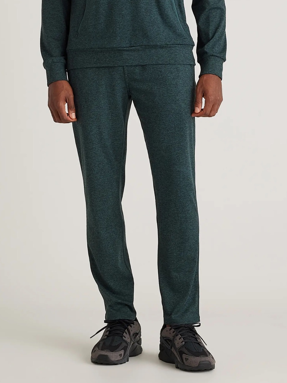 Quince Men’s Heather Forest Green Flow Knit Joggers